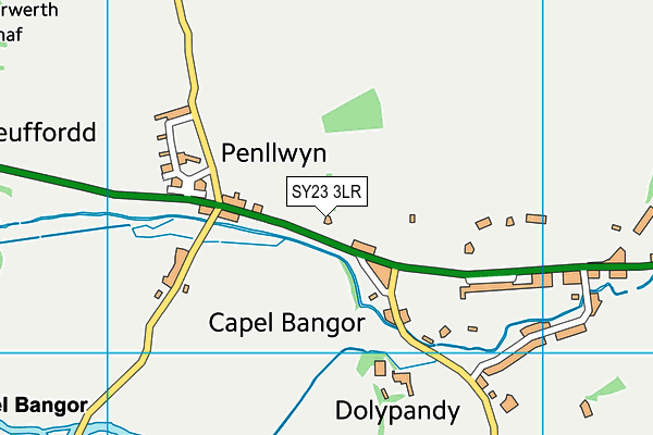 SY23 3LR map - OS VectorMap District (Ordnance Survey)