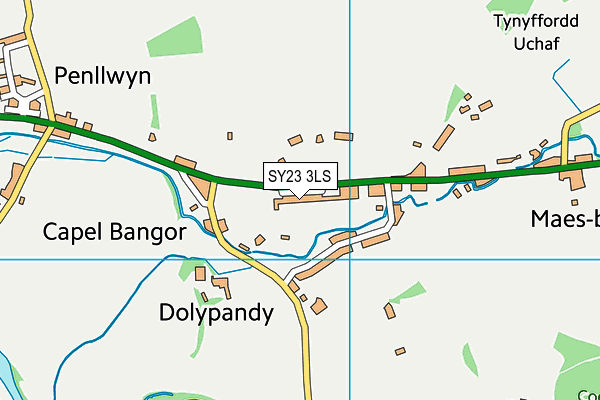 SY23 3LS map - OS VectorMap District (Ordnance Survey)