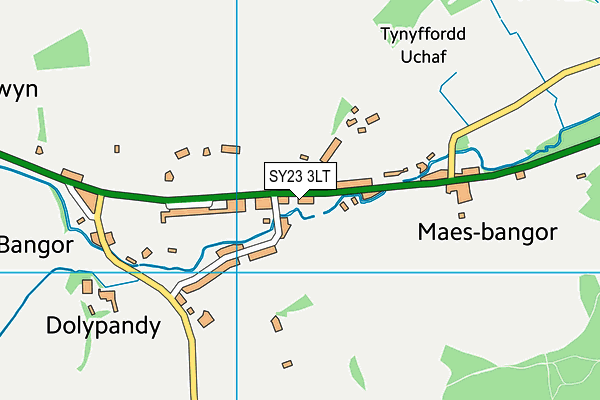 SY23 3LT map - OS VectorMap District (Ordnance Survey)