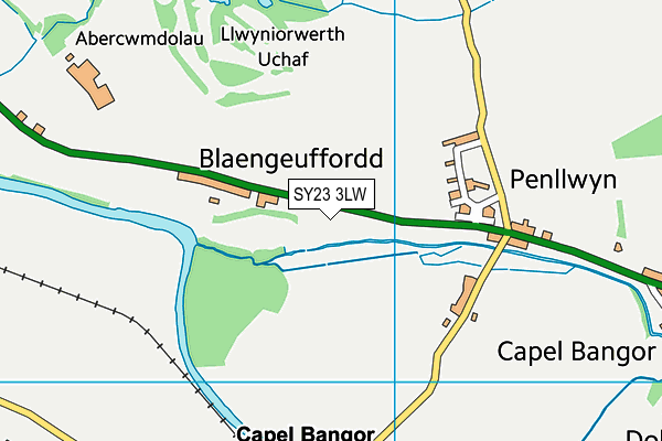 SY23 3LW map - OS VectorMap District (Ordnance Survey)