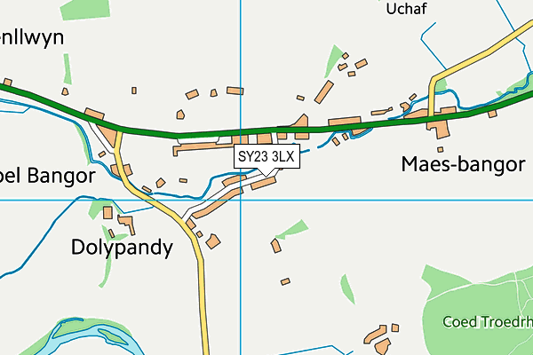 SY23 3LX map - OS VectorMap District (Ordnance Survey)