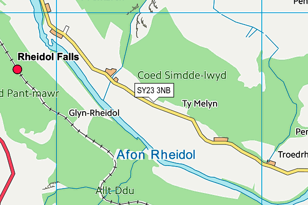 SY23 3NB map - OS VectorMap District (Ordnance Survey)