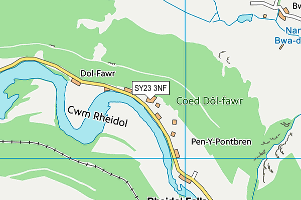 SY23 3NF map - OS VectorMap District (Ordnance Survey)