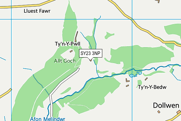 SY23 3NP map - OS VectorMap District (Ordnance Survey)