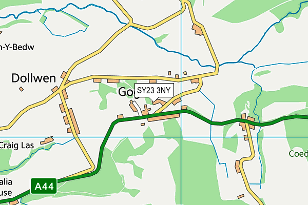 SY23 3NY map - OS VectorMap District (Ordnance Survey)