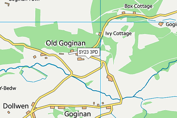 SY23 3PD map - OS VectorMap District (Ordnance Survey)