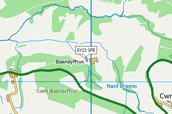 SY23 3PE map - OS VectorMap District (Ordnance Survey)