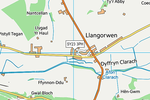 SY23 3PH map - OS VectorMap District (Ordnance Survey)