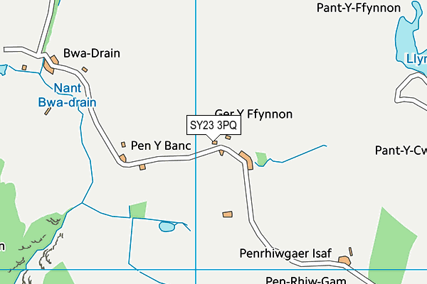 SY23 3PQ map - OS VectorMap District (Ordnance Survey)