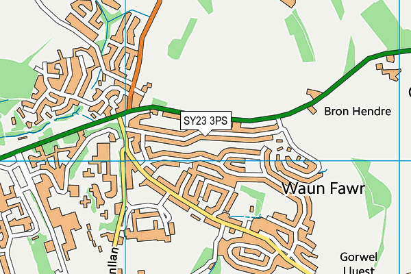 SY23 3PS map - OS VectorMap District (Ordnance Survey)