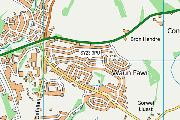 SY23 3PU map - OS VectorMap District (Ordnance Survey)