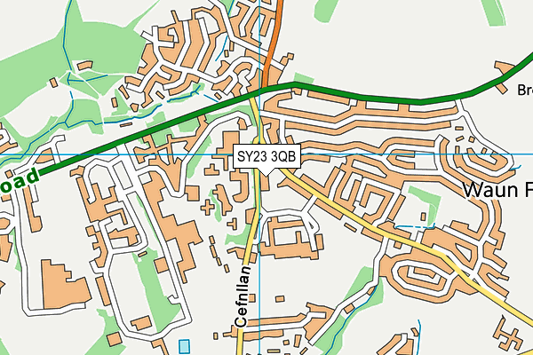 SY23 3QB map - OS VectorMap District (Ordnance Survey)
