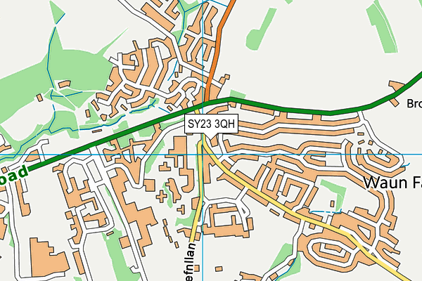 SY23 3QH map - OS VectorMap District (Ordnance Survey)