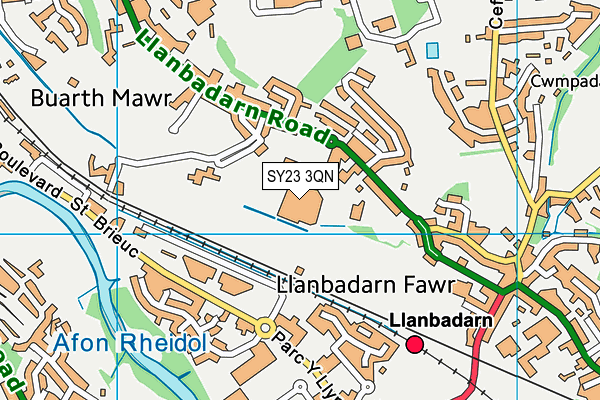 Ysgol Gyfun Penweddig map (SY23 3QN) - OS VectorMap District (Ordnance Survey)