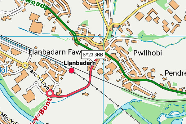 SY23 3RB map - OS VectorMap District (Ordnance Survey)