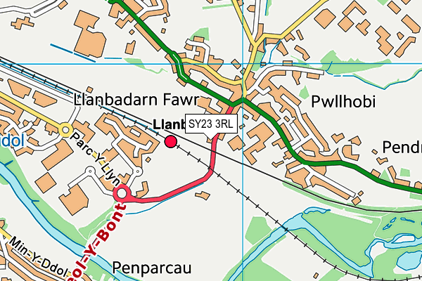 SY23 3RL map - OS VectorMap District (Ordnance Survey)