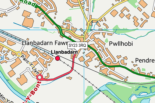 SY23 3RQ map - OS VectorMap District (Ordnance Survey)