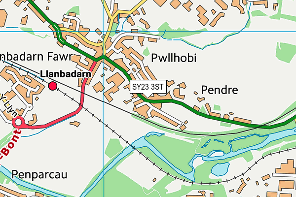 SY23 3ST map - OS VectorMap District (Ordnance Survey)