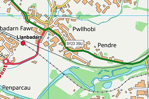 SY23 3SU map - OS VectorMap District (Ordnance Survey)