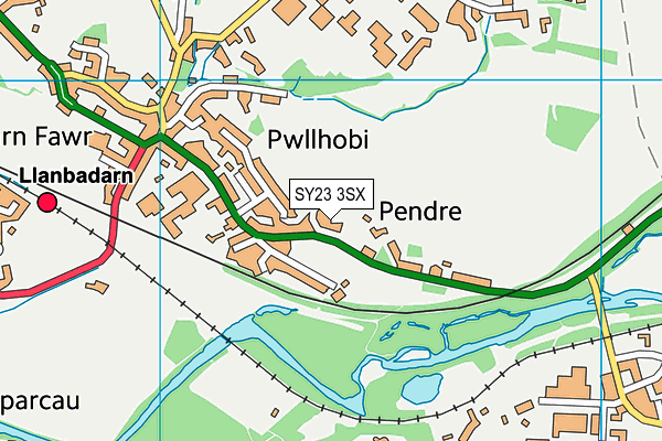 SY23 3SX map - OS VectorMap District (Ordnance Survey)