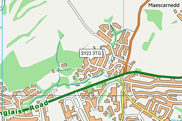 SY23 3TG map - OS VectorMap District (Ordnance Survey)