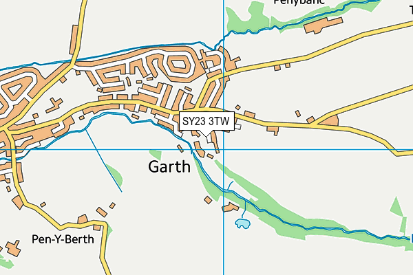 SY23 3TW map - OS VectorMap District (Ordnance Survey)