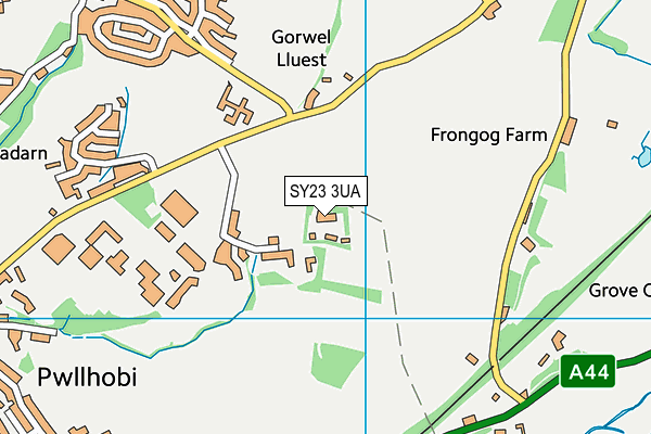 SY23 3UA map - OS VectorMap District (Ordnance Survey)