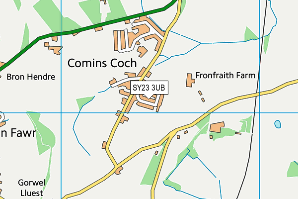 SY23 3UB map - OS VectorMap District (Ordnance Survey)