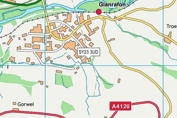 SY23 3UD map - OS VectorMap District (Ordnance Survey)