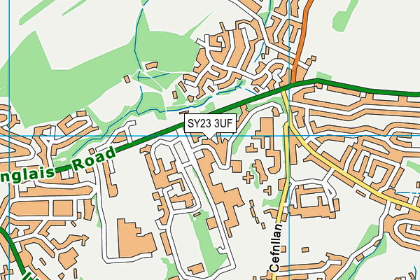 SY23 3UF map - OS VectorMap District (Ordnance Survey)