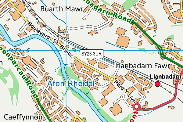 SY23 3UR map - OS VectorMap District (Ordnance Survey)