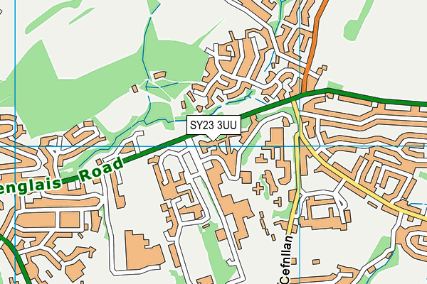 SY23 3UU map - OS VectorMap District (Ordnance Survey)