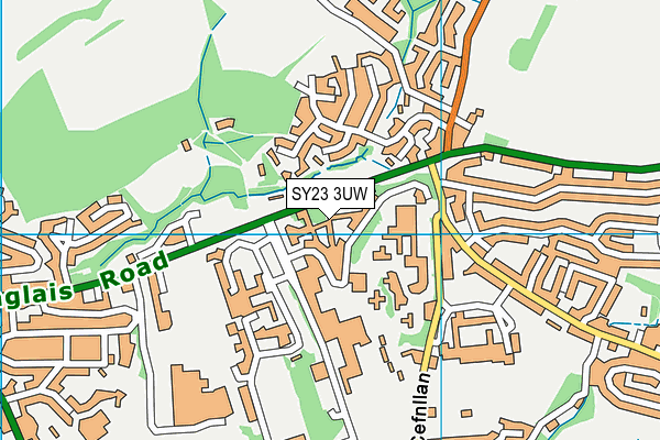 SY23 3UW map - OS VectorMap District (Ordnance Survey)