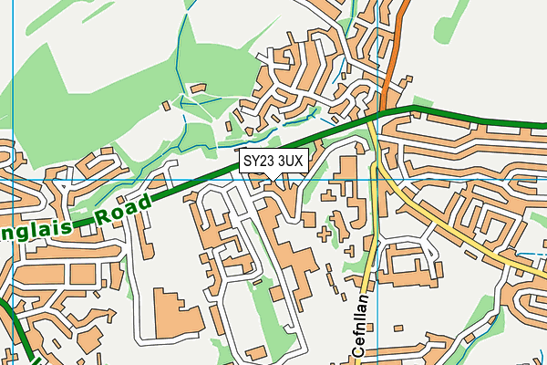 SY23 3UX map - OS VectorMap District (Ordnance Survey)