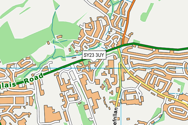 SY23 3UY map - OS VectorMap District (Ordnance Survey)