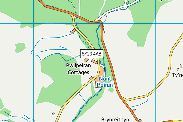 SY23 4AB map - OS VectorMap District (Ordnance Survey)