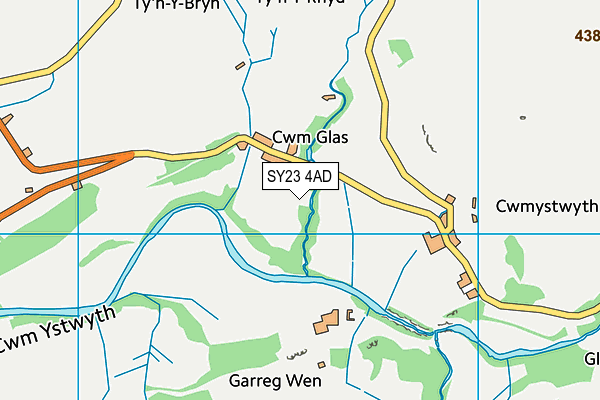 SY23 4AD map - OS VectorMap District (Ordnance Survey)