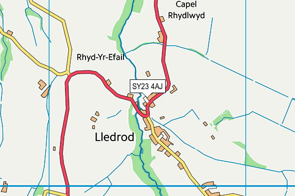 SY23 4AJ map - OS VectorMap District (Ordnance Survey)