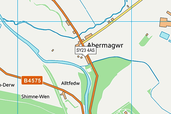 SY23 4AS map - OS VectorMap District (Ordnance Survey)