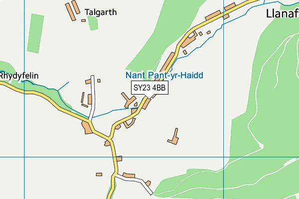 SY23 4BB map - OS VectorMap District (Ordnance Survey)
