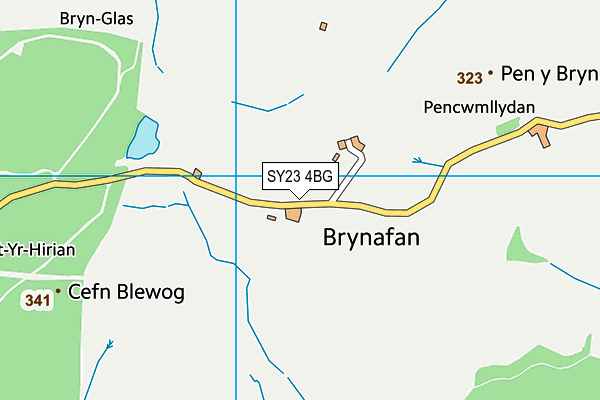 SY23 4BG map - OS VectorMap District (Ordnance Survey)