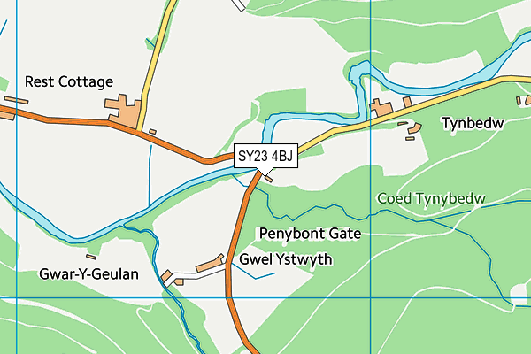 SY23 4BJ map - OS VectorMap District (Ordnance Survey)