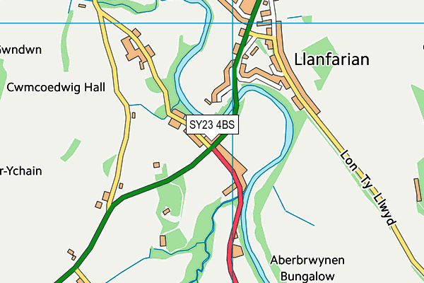 SY23 4BS map - OS VectorMap District (Ordnance Survey)