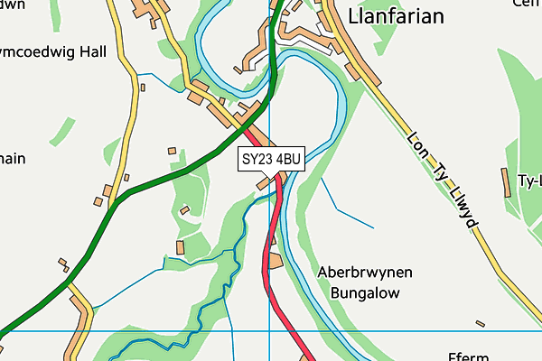 SY23 4BU map - OS VectorMap District (Ordnance Survey)