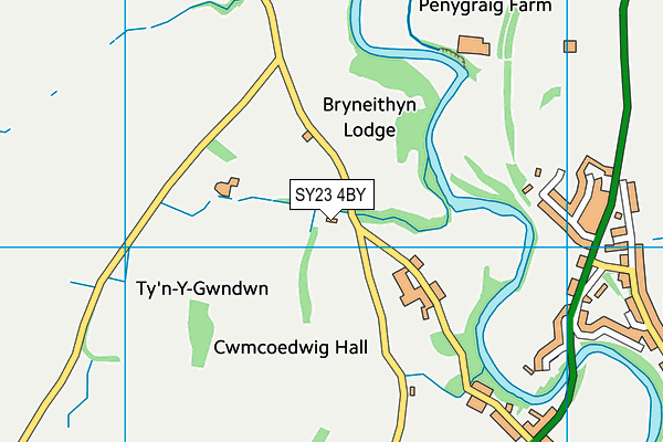 SY23 4BY map - OS VectorMap District (Ordnance Survey)