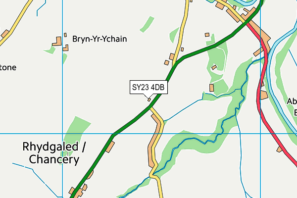 SY23 4DB map - OS VectorMap District (Ordnance Survey)