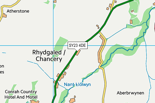 SY23 4DE map - OS VectorMap District (Ordnance Survey)