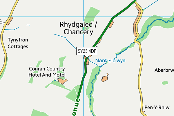 SY23 4DF map - OS VectorMap District (Ordnance Survey)