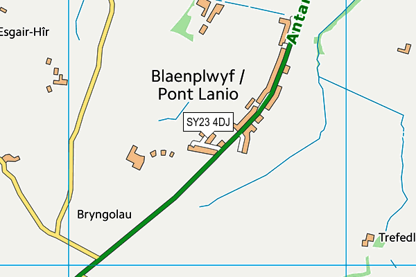 SY23 4DJ map - OS VectorMap District (Ordnance Survey)