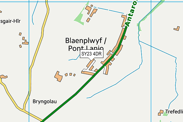 SY23 4DR map - OS VectorMap District (Ordnance Survey)